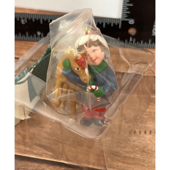 1991 HALLMARK KEEPSAKE ORNAMENT QX5367 SWEET TALK HORSE BOY CANDY CANE - Picture 4 of 6